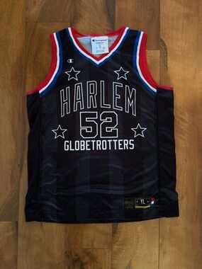 Harlem Globetrotters #52 Big Easy Jersey, youth large